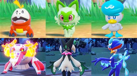 pokemon scarlet starters evolutions|Best Pokémon Scarlet and Violet starter, all starter evolutions